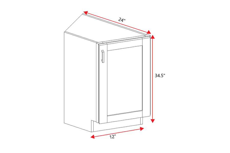 WS-BEA12L/R, White Shaker