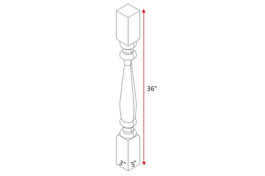 NS-SP3*36(B), Natural Wood Shaker