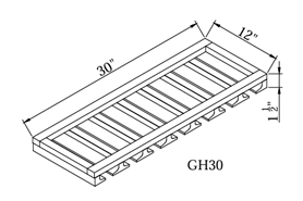 SWO-30GR,Slim White Oak