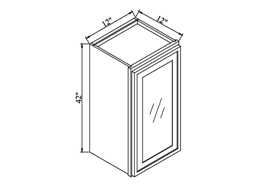 SWO-W1242GD,Slim White Oak