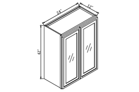 SWO-W2442GD,Slim White Oak