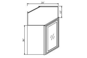 SWO-WDC2436GD,Slim White Oak